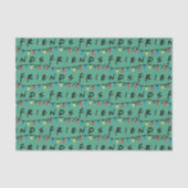 FRIENDS™ | Logo met kerstlampjes Tissuepapier (Voorkant)