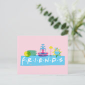 FRIENDS™ | Logo met pictogrammen Briefkaart (Staand voorkant)