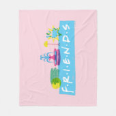 FRIENDS™ | Logo met pictogrammen Fleece Deken (Voorkant)