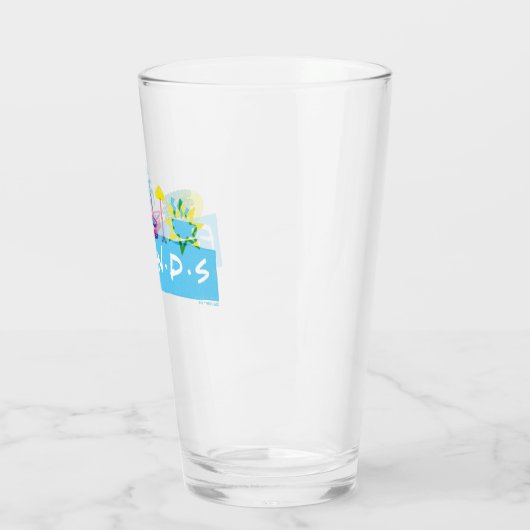 FRIENDS™ | Logo met pictogrammen Glas (Links)