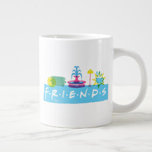 FRIENDS™   Logo met pictogrammen Grote Koffiekop