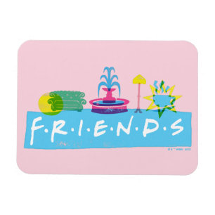 FRIENDS™ Logo met pictogrammen Magneet
