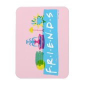 FRIENDS™ | Logo met pictogrammen Magneet (Verticaal)