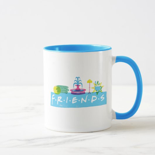 FRIENDS™ | Logo met pictogrammen Mok (Rechts)