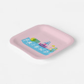 FRIENDS™ | Logo met pictogrammen Papieren Bordje (Gebogen)