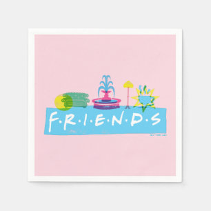 FRIENDS™   Logo met pictogrammen Servet
