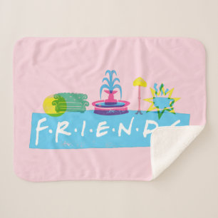 FRIENDS™   Logo met pictogrammen Sherpa Deken
