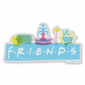 FRIENDS™ | Logo met pictogrammen Sticker (Voorkant)