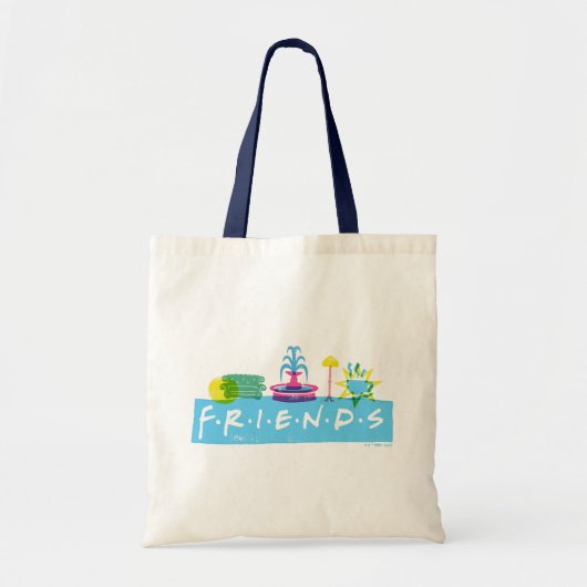 FRIENDS™ | Logo met pictogrammen Tote Bag (Voorkant)