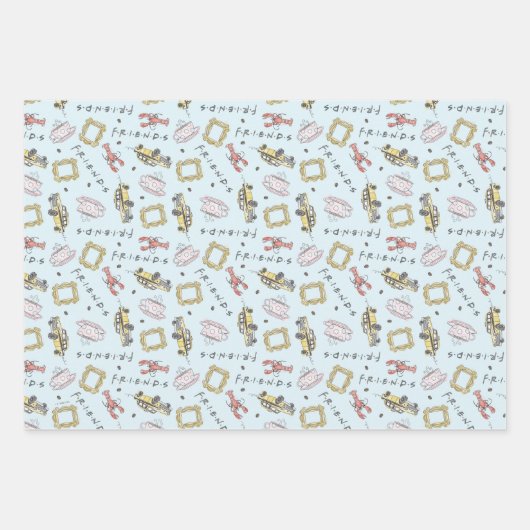 FRIENDS™-Logo — Papierbladen oppakken Inpakpapier Vel (Voorkant)