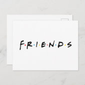 FRIENDS™ Logo Uitnodiging Briefkaart (Voorkant / Achterkant)