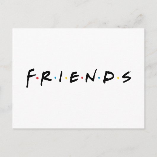 FRIENDS™ Logo Uitnodiging Briefkaart (Voorkant)