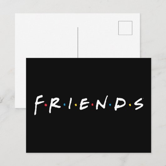 FRIENDS™ Logo Uitnodiging Briefkaart (Voorkant / Achterkant)