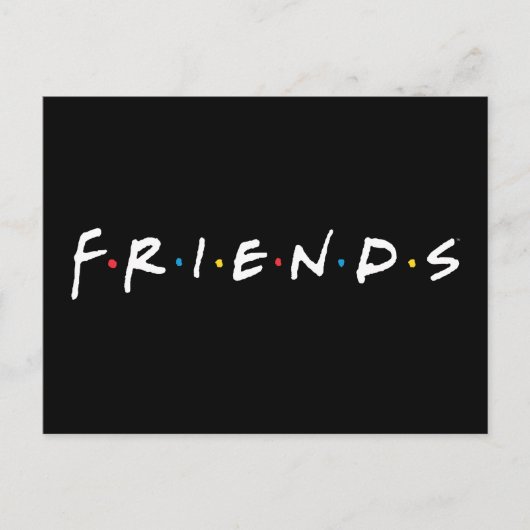 FRIENDS™ Logo Uitnodiging Briefkaart (Voorkant)