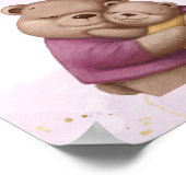 Friends Love Teddy Bear Love you Inspirerend Poster (Hoek)