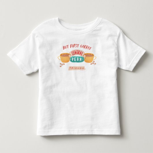 FRIENDS™ | Maar eerst koffie - Central Perk Kinder Shirts (Voorkant)