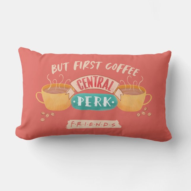 FRIENDS™ | Maar eerst koffie - Central Perk Kussen (Voorkant)