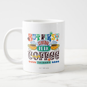 FRIENDS™ Maar Eerst Koffie Levendig Grafisch Grote Koffiekop