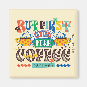 FRIENDS™ Maar Eerst Koffie Levendig Grafisch Magneet