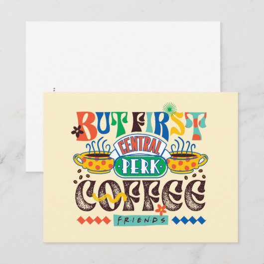 FRIENDS™ | Maar eerst koffie-trilling Notitiekaartje (Voorkant / Achterkant)