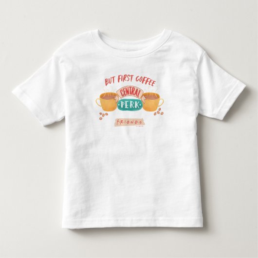 FRIENDS™ | Maar eerste koffie - centraal perk Kinder Shirts (Voorkant)