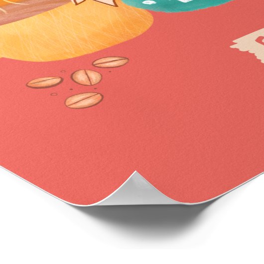 FRIENDS™ | Maar eerste koffie - centraal perk Poster (Hoek)