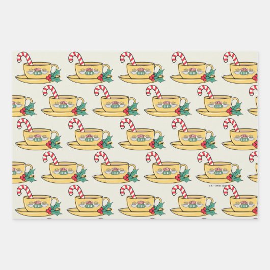 FRIENDS™ | Midden-Perkfeestdag Mok Inpakpapier Vel (Voorkant 3)