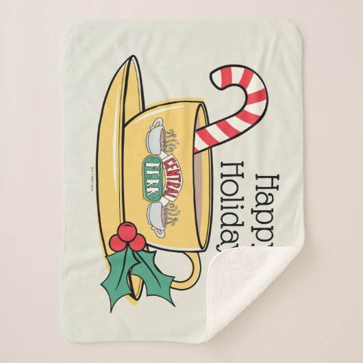 FRIENDS™ | Midden-Perkfeestdag Mok Sherpa Deken (Voorkant)