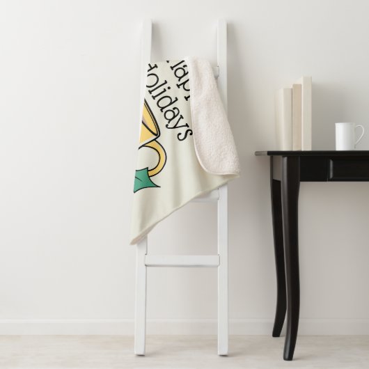 FRIENDS™ | Midden-Perkfeestdag Mok Sherpa Deken (In situ)