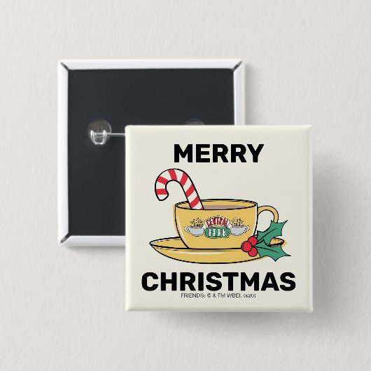 FRIENDS™ | Midden-Perkfeestdag Mok Vierkante Button 5,1 Cm (Voorkant /achterkant)