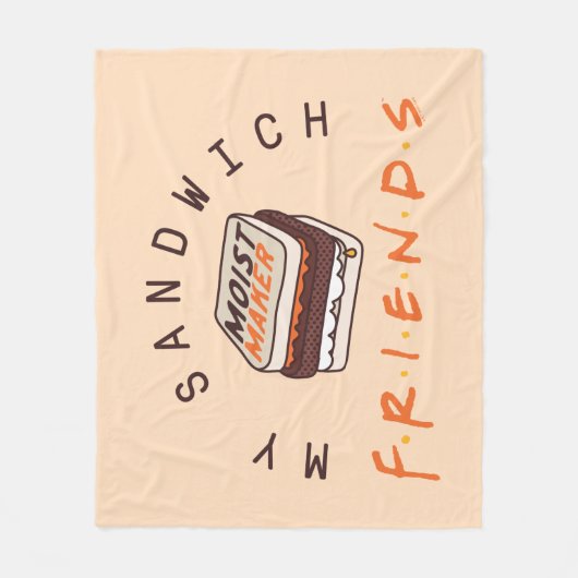 FRIENDS™ | Mijn sandwich Fleece Deken (Voorkant)