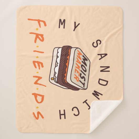FRIENDS™ | Mijn sandwich Sherpa Deken (Voorkant)