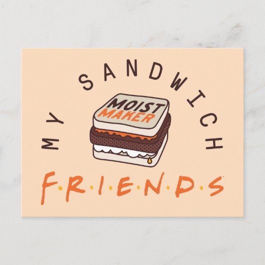 FRIENDS™ | Mijn sandwich Uitnodiging Briefkaart (Voorkant)