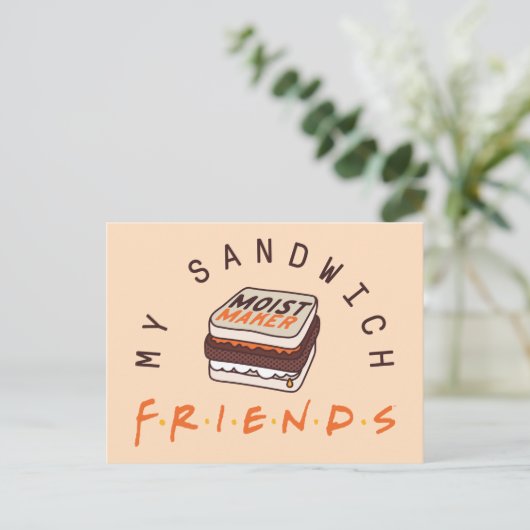 FRIENDS™ | Mijn sandwich Uitnodiging Briefkaart (Staand voorkant)