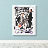 FRIENDS™ | Misschien als ik geen Commando ging! Canvas Afdruk (Insitu (Houten vloer))