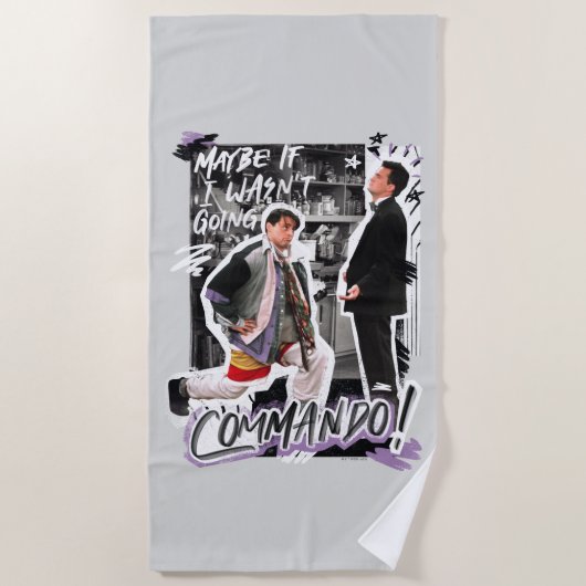 FRIENDS™ | Misschien als ik geen Commando ging! Strandlaken (Voorkant)