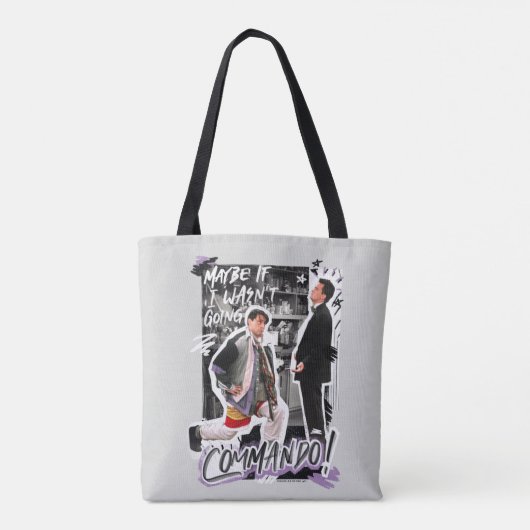 FRIENDS™ | Misschien als ik geen Commando ging! Tote Bag (Achterkant)