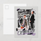 FRIENDS™ | Misschien als ik geen Commando ging! Uitnodiging Briefkaart (Voorkant / Achterkant)