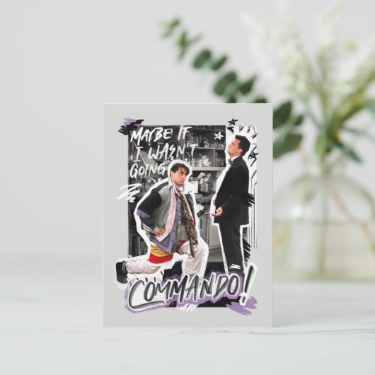 FRIENDS™ | Misschien als ik geen Commando ging! Uitnodiging Briefkaart (Staand voorkant)