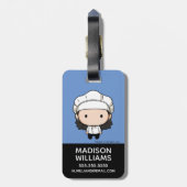 FRIENDS™ | Monica Chibi Bagagelabel (Achterkant verticaal)