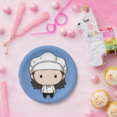 FRIENDS™ | Monica Chibi Papieren Bordje (Feest)