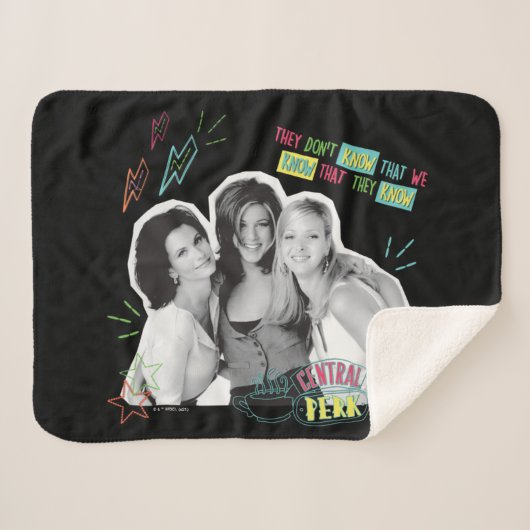 FRIENDS™ | Monica, Rachel en Phoebe Sherpa Deken (Voorkant (horizontaal))
