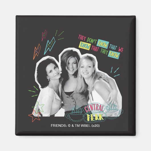 FRIENDS™ | Monica, Rachel & Phoebe Magneet (Voorkant)