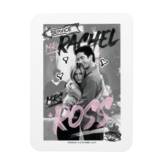 FRIENDS™ | Mr. Rachel & Mrs. Ross Magneet (Verticaal)