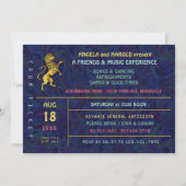 Friends Music Band Retro 70s Concert Ticket Theme Kaart (Achterkant)