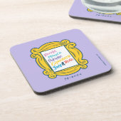 FRIENDS™ Namen in Peephole Bier Onderzetter (Linkerzijde)