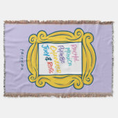 FRIENDS™ Namen in Peephole Deken (Voorkant)