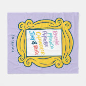 FRIENDS™ Namen in Peephole Fleece Deken (Voorkant (Horizontaal))