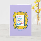 FRIENDS™-namen in Peephole Kaart (Gele Bloem)