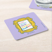 FRIENDS™ Namen in Peephole Kartonnen Onderzetters (Schuin)